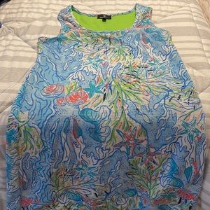 Sleeveless ocean dress